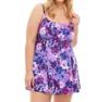 Always For Me Plus Size Swimdress In Purple In Purple