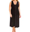 Always For Me Sun Diva Plus Size Long Pareo Cover Up In Black In Black