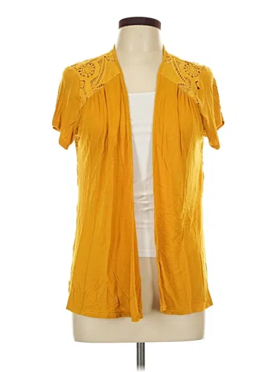 Pre-owned Always Indigo Kimono In Yellow