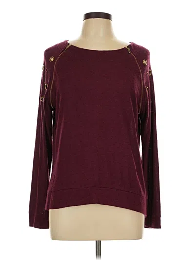 Pre-owned Always Indigo Pullover Sweater In Burgundy