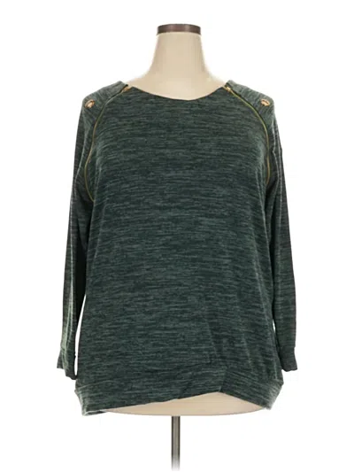 Pre-owned Always Indigo Pullover Sweater In Green