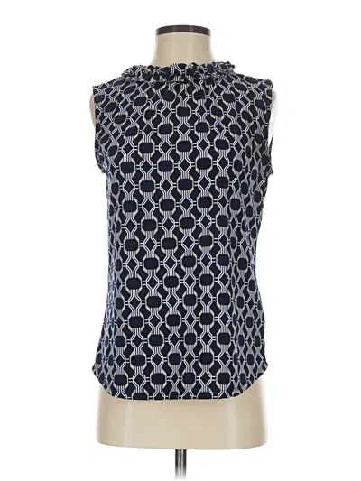 Pre-owned Always Indigo Sleeveless Blouse In Blue