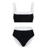 Always On Holiday Women's Black / White Milano Bikini Set In Black/white