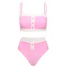 Always On Holiday Women's Pink / Purple 90210 Pink Bikini Set In Pink/purple