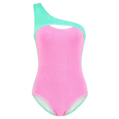 Always On Holiday Women's Pink / Purple Cotton Candy One Piece - Pink & Purple In Pink/purple