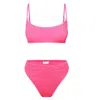 Always On Holiday Women's Pink / Purple Hollywood Crinkle Bikini In Pink/purple