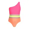 Always On Holiday Women's Tamara One Piece Multicolour Pink & Orange In Orange/pink