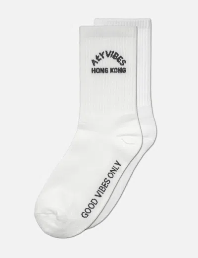Aly Vibes Hong Kong Socks In White