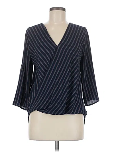 Pre-owned Alya 3/4 Sleeve Blouse In Blue