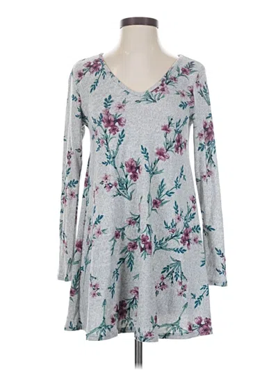 Pre-owned Alya 3/4 Sleeve Blouse In Gray
