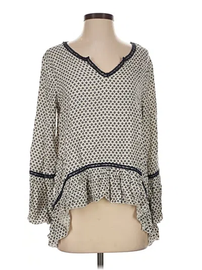 Pre-owned Alya 3/4 Sleeve Blouse In Ivory