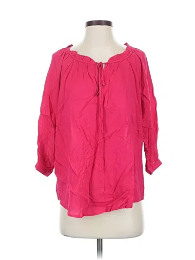 Pre-owned Alya 3/4 Sleeve Blouse In Pink