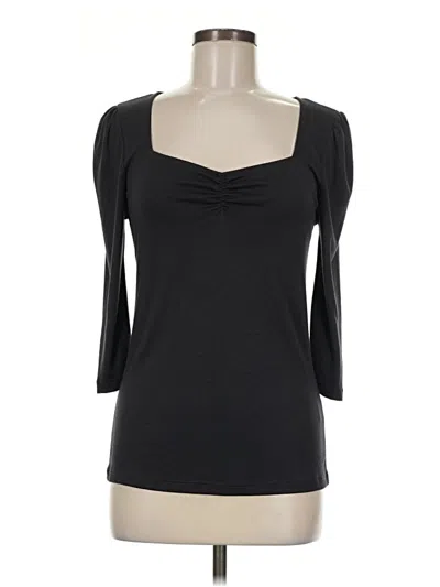 Pre-owned Alya 3/4 Sleeve T-shirt In Black