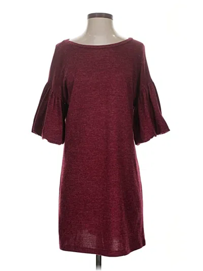 Pre-owned Alya 3/4 Sleeve T-shirt In Burgundy