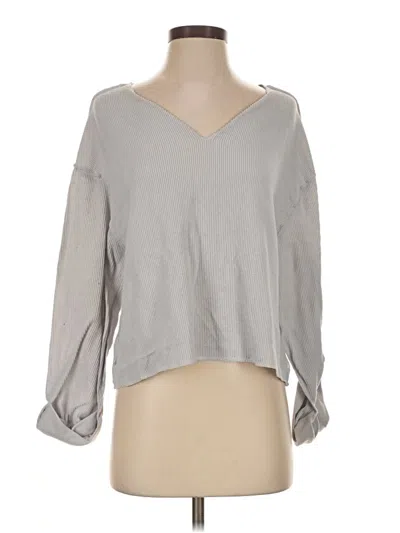 Pre-owned Alya 3/4 Sleeve T-shirt In Gray