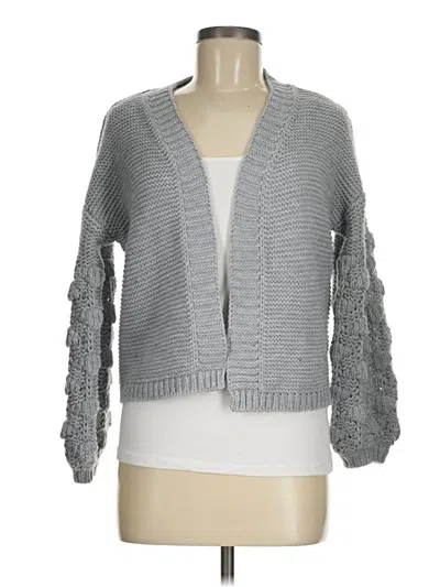 Pre-owned Alya Cardigan Sweater In Gray