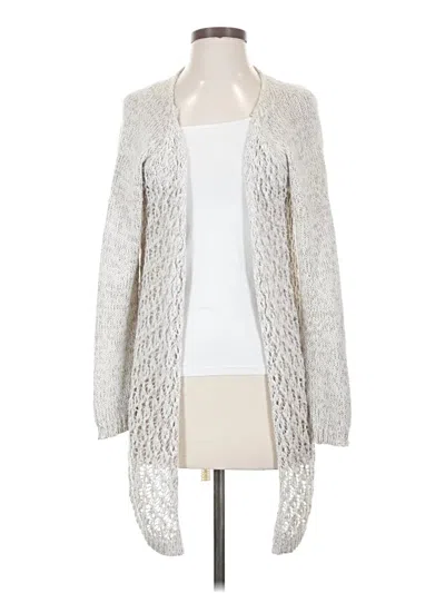 Pre-owned Alya Cardigan Sweater In Silver
