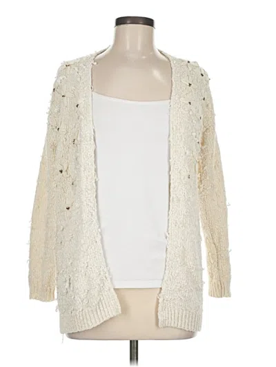 Pre-owned Alya Cardigan Sweater In White