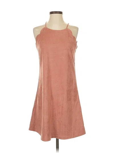 Pre-owned Alya Casual Dress In Brown