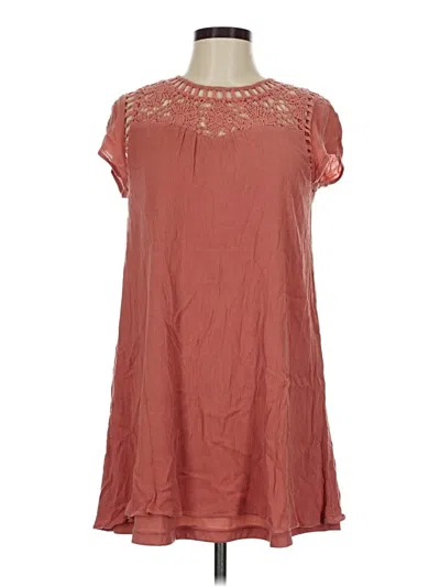 Pre-owned Alya Casual Dress In Brown