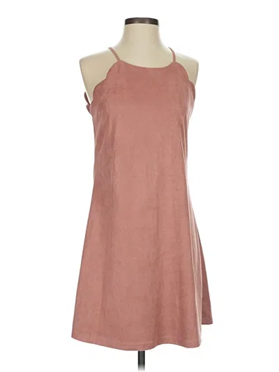 Pre-owned Alya Casual Dress In Brown