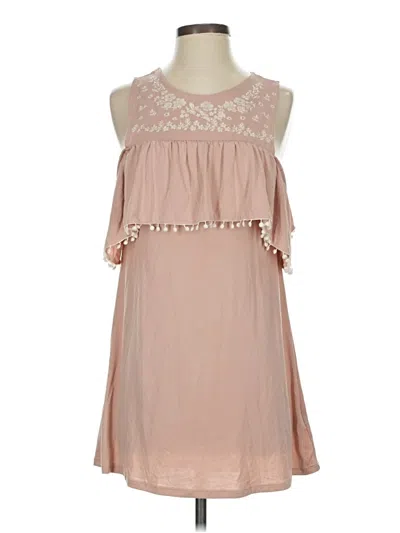 Pre-owned Alya Casual Dress In Brown