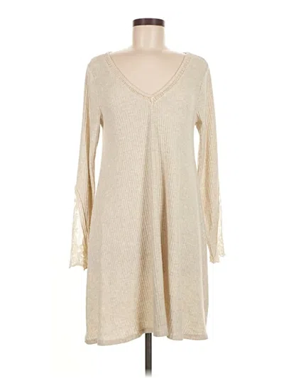 Pre-owned Alya Casual Dress In Brown