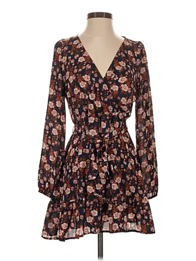 Pre-owned Alya Casual Dress In Brown