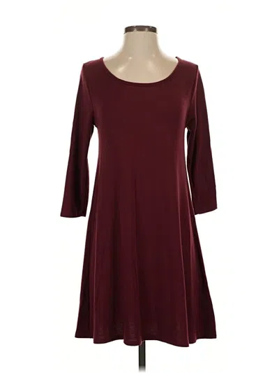 Pre-owned Alya Casual Dress In Burgundy