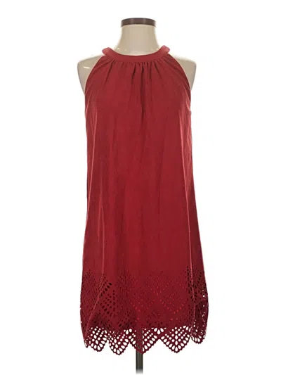 Pre-owned Alya Casual Dress In Burgundy