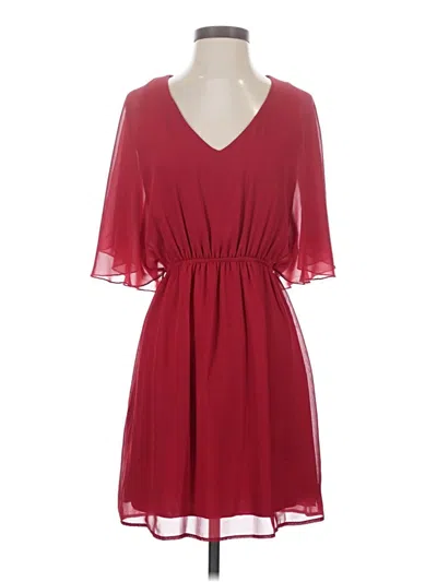 Pre-owned Alya Casual Dress In Burgundy