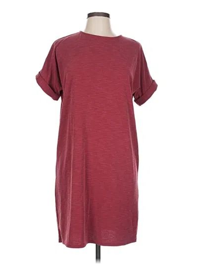 Pre-owned Alya Casual Dress In Burgundy