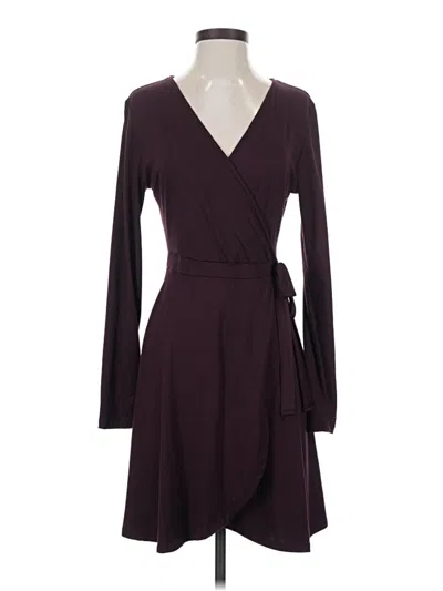 Pre-owned Alya Casual Dress In Burgundy