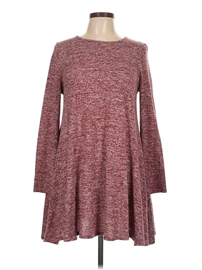 Pre-owned Alya Casual Dress In Burgundy
