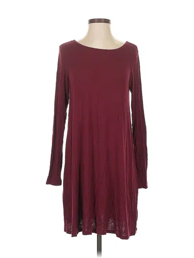 Pre-owned Alya Casual Dress In Burgundy
