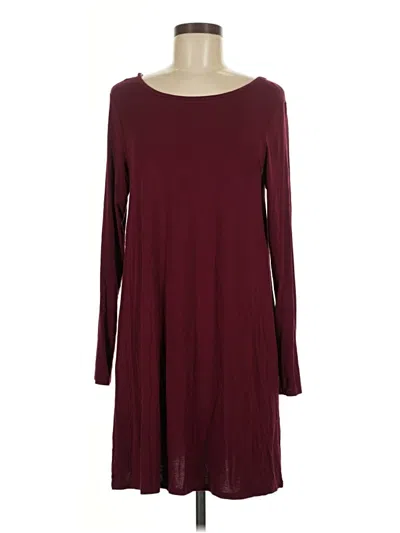 Pre-owned Alya Casual Dress In Burgundy
