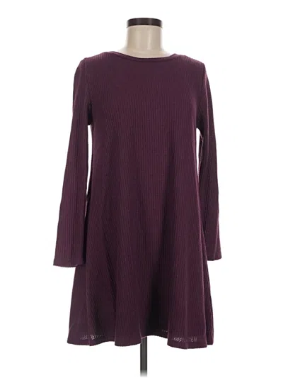 Pre-owned Alya Casual Dress In Burgundy
