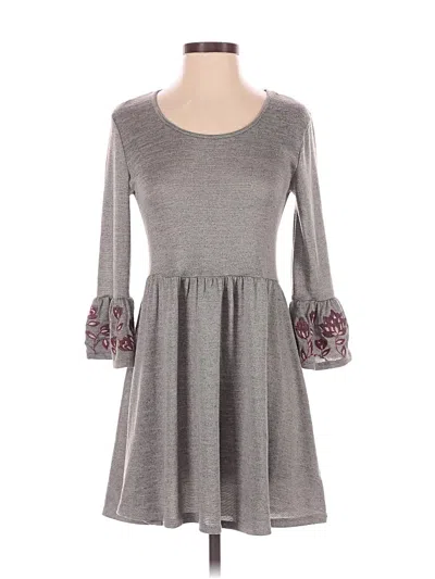 Pre-owned Alya Casual Dress In Gray