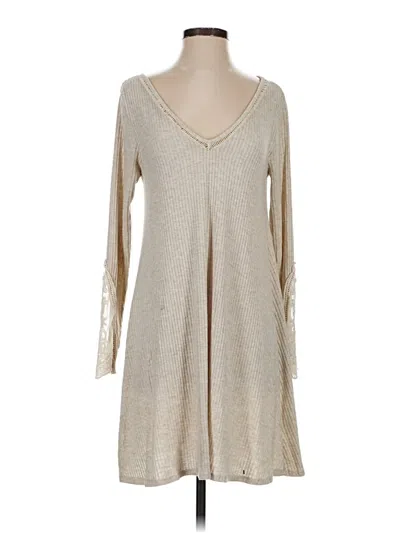 Pre-owned Alya Casual Dress In Tan