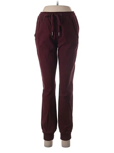 Pre-owned Alya Casual Pants In Burgundy
