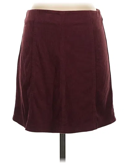 Pre-owned Alya Casual Skirt In Burgundy