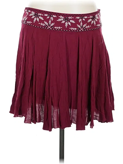 Pre-owned Alya Casual Skirt In Burgundy