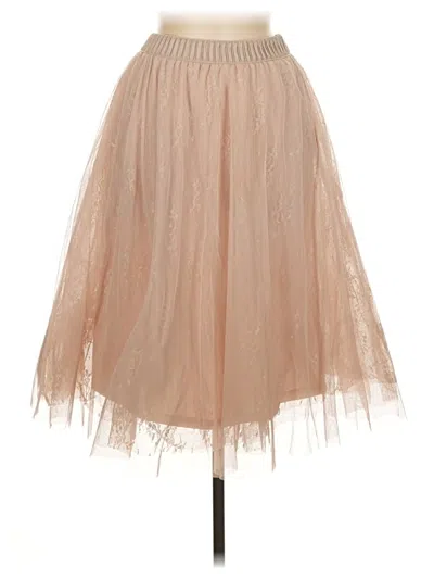 Pre-owned Alya Formal Skirt In Tan