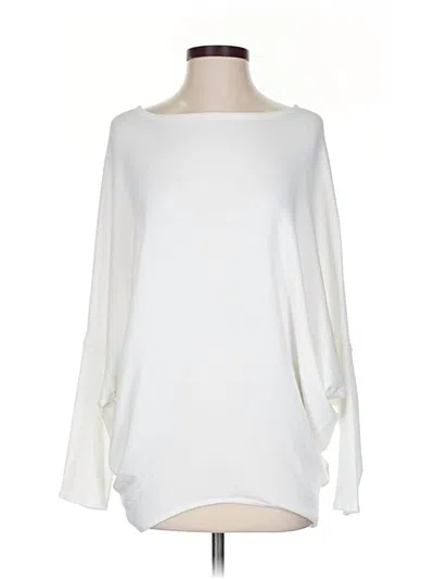 Pre-owned Alya Long Sleeve Blouse In White