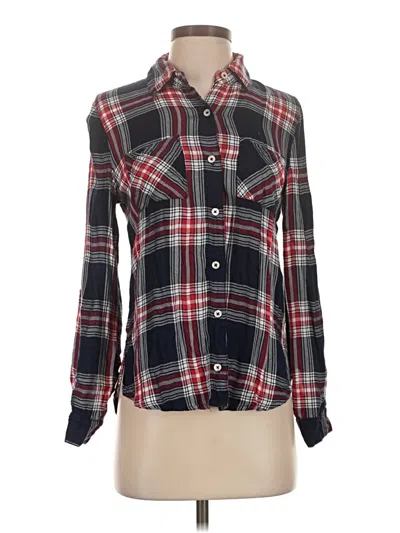Pre-owned Alya Long Sleeve Button Down Shirt In Black