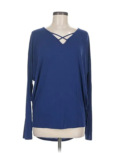 Pre-owned Alya Long Sleeve T-shirt In Blue