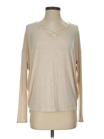 Pre-owned Alya Long Sleeve T-shirt In Tan
