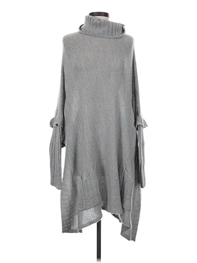 Pre-owned Alya Poncho In Gray