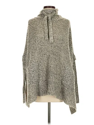 Pre-owned Alya Poncho In Gray