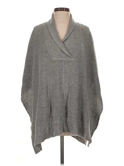 Pre-owned Alya Poncho In Gray